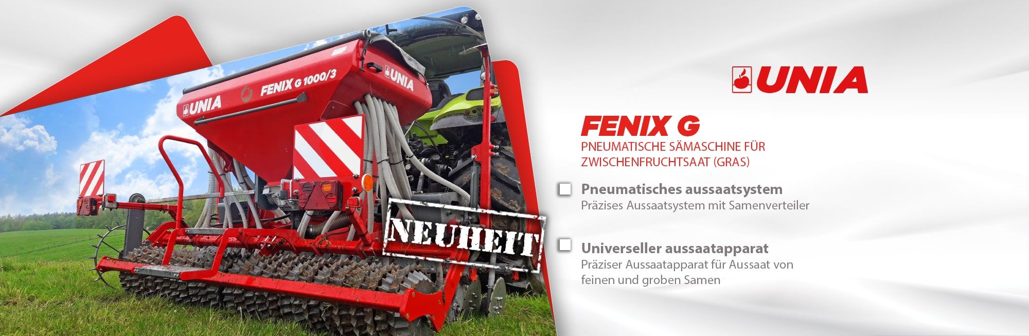 Fenix G - Pneumatische Samaschine